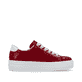 Rote Rieker Damen Sneaker Low N49C2-33 mit einer Schnürung. Schuh Innenseite.