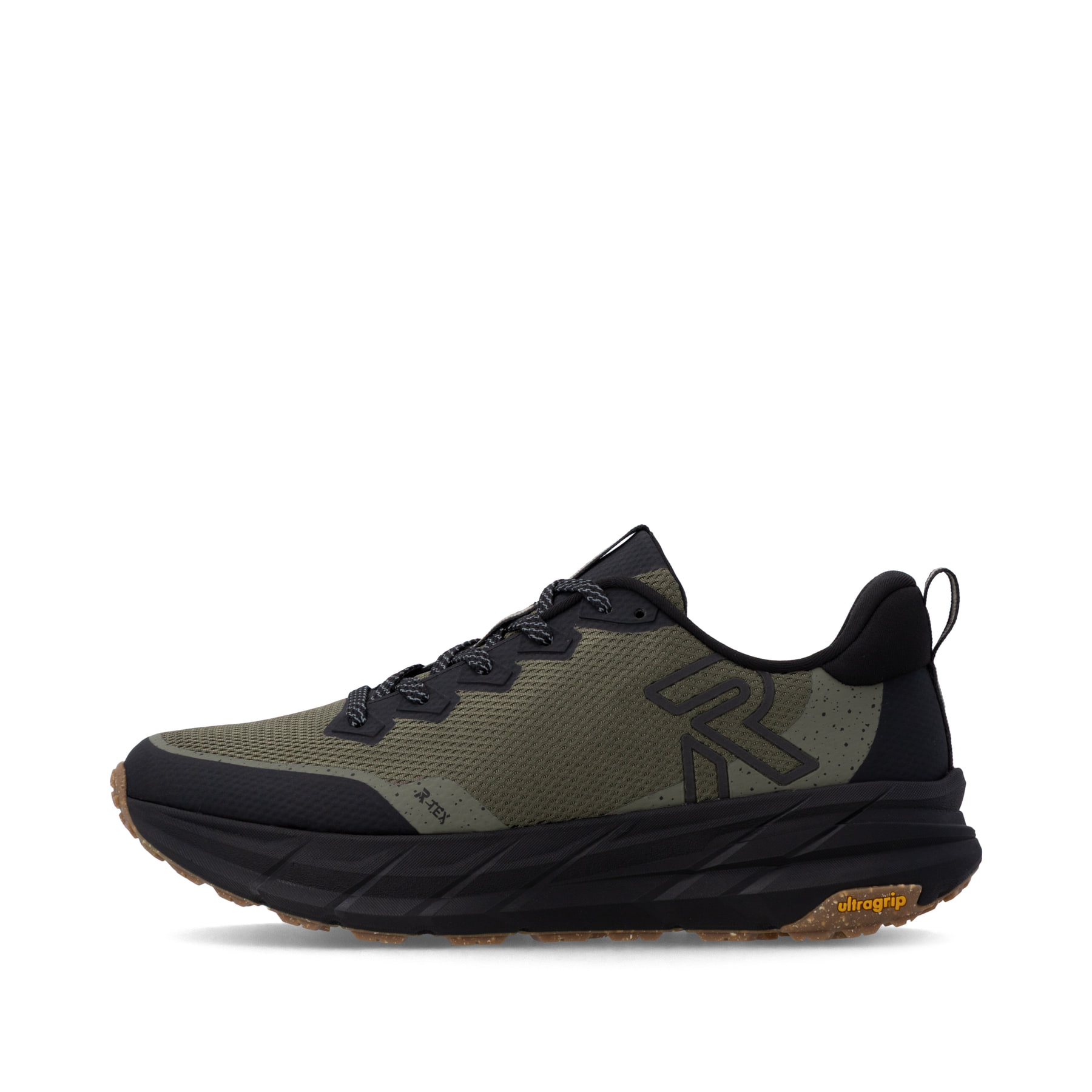 Grüne Rieker Sport Herren Sneaker Low U4501-55. Schuh Außenseite.