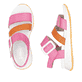 Rosane Rieker Damen Riemchensandalen W2950-31 mit einem Klettverschluss. Schuh von oben, liegend.