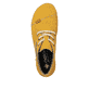 Honiggelbe Rieker Damen Schnürstiefel 52543-69 mit einer Schnürung. Schuh von oben.