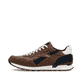 Braune Rieker Herren Sneaker Low U0302-24 mit Schnürung sowie Komfortweite G 1/2. Schuh Außenseite.