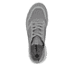 Graue Rieker Herren Sneaker Low B6600-42 mit Schnürung sowie Komfortweite G 1/2. Schuh von oben.
