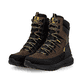 Braune Rieker Herren Schnürstiefel U0171-25 mit wasserabweisender TEX-Membran. Schuhpaar seitlich schräg.