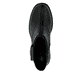Schwarze Rieker Damen Stiefeletten Y5253-00 aus Glattleder. Schuh von oben.