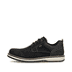 Schwarze Rieker Herren Schnürschuhe 38406-00 mit wasserabweisender TEX-Membran. Schuh Außenseite.