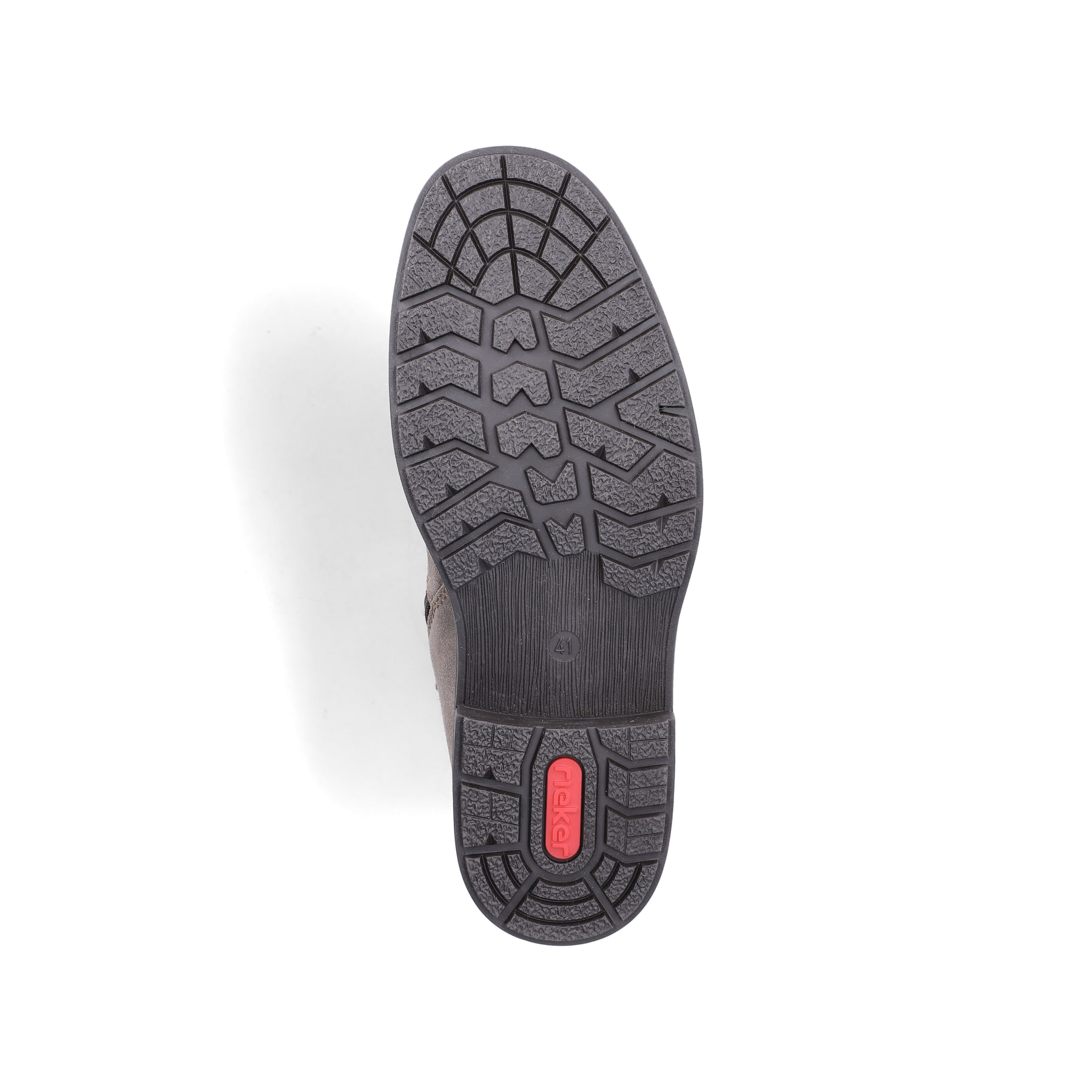 Graue Rieker Herren Schnürstiefel 33420-64 aus Rauleder. Schuh Laufsohle.