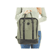 Rieker Damen Rucksack H1530-54 in Khakigrün-Schwarz aus Kunstleder mit Reißverschluss. Rucksack getragen.