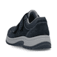 Blaue Rieker Herren Slipper 11051-14 mit Klettverschluss sowie der Extraweite H. Schuh von hinten.