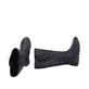 Schwarze Rieker Damen Hochschaftstiefel Z0090-00 mit einem Reißverschluss. Schuh von oben, liegend.