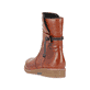 
Fuchsbraune Rieker Damen Kurzstiefel 73551-24 mit einer robusten Profilsohle. Schuh von hinten