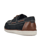 Blaue Rieker Herren Schnürschuhe B2345-14 aus Glattleder mit der Komfortweite G. Schuh von hinten.