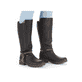 
Tiefschwarze Rieker Damen Hochschaftstiefel Z4774-00 mit einer robusten Profilsohle. Schuh am Fuß