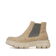 Beige Rieker Damen Chelsea Boots Z7465-60 mit einer flexiblen und ultra leichten Sohle. Schuh Außenseite