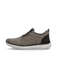 Beige Rieker Herren Slipper B9651-64 mit einem Gummizug sowie der Komfortweite G. Schuh Außenseite.