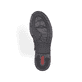 Dunkelbraune Rieker Damen Schnürstiefel 71229-22 mit einem Reißverschluss. Schuh Laufsohle.
