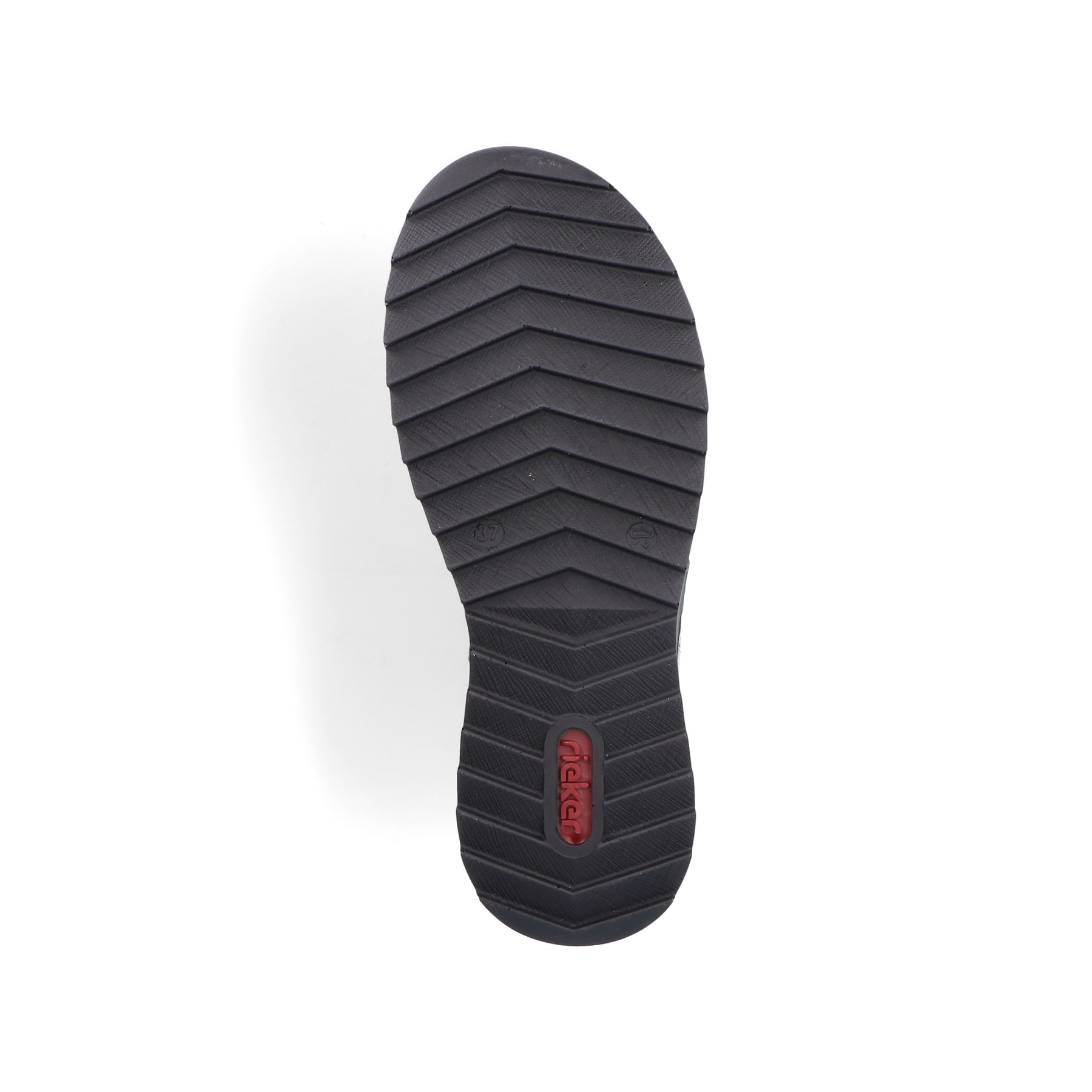 Smaragdgrüne Rieker Damen Schnürschuhe 71510-52 mit Schnürung und Reißverschluss. Schuh Laufsohle