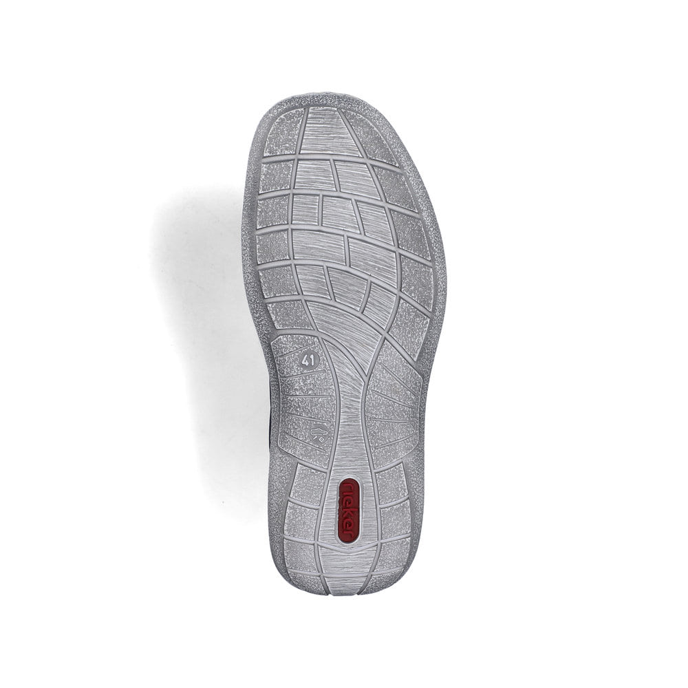 Blaue Rieker Herren Schnürschuhe 03030-14 mit modernen Ziernähten. Schuh Laufsohle.