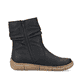 Nachtschwarze Rieker Damen Kurzstiefel Z3771-00 mit einer schockabsorbierenden Sohle. Schuh Innenseite