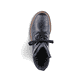 
Königsblaue Rieker Damen Biker Boots 72621-14 mit Schnürung und Reißverschluss. Schuh von oben