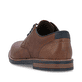 Braune Rieker Herren Schnürschuhe 13516-22 mit der Komfortweite G 1/2. Schuh von hinten.