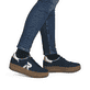 Baskets basses Rieker bleues pour femme W3700-14 avec lacets. Chaussure au pied.