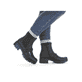 Beigebraune Rieker Damen Chelsea Boots 76863-64 mit einer robusten Profilsohle. Schuh Innenseite