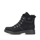 Asphaltschwarze Rieker Damen Chelsea Boots 72690-00 mit einer leichten Sohle. Schuh Innenseite
