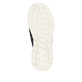 Blaue Rieker Herren Slipper B6652-14 mit einem Gummizug sowie Komfortweite G 1/2. Schuh Laufsohle.
