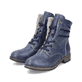 Asphaltschwarze Rieker Damen Stiefeletten 71675-01 mit Reißverschluss. Schuh Innenseite