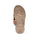Braune Rieker Herren Pantoletten 21473-24 mit einem Klettverschluss. Schuh Laufsohle.