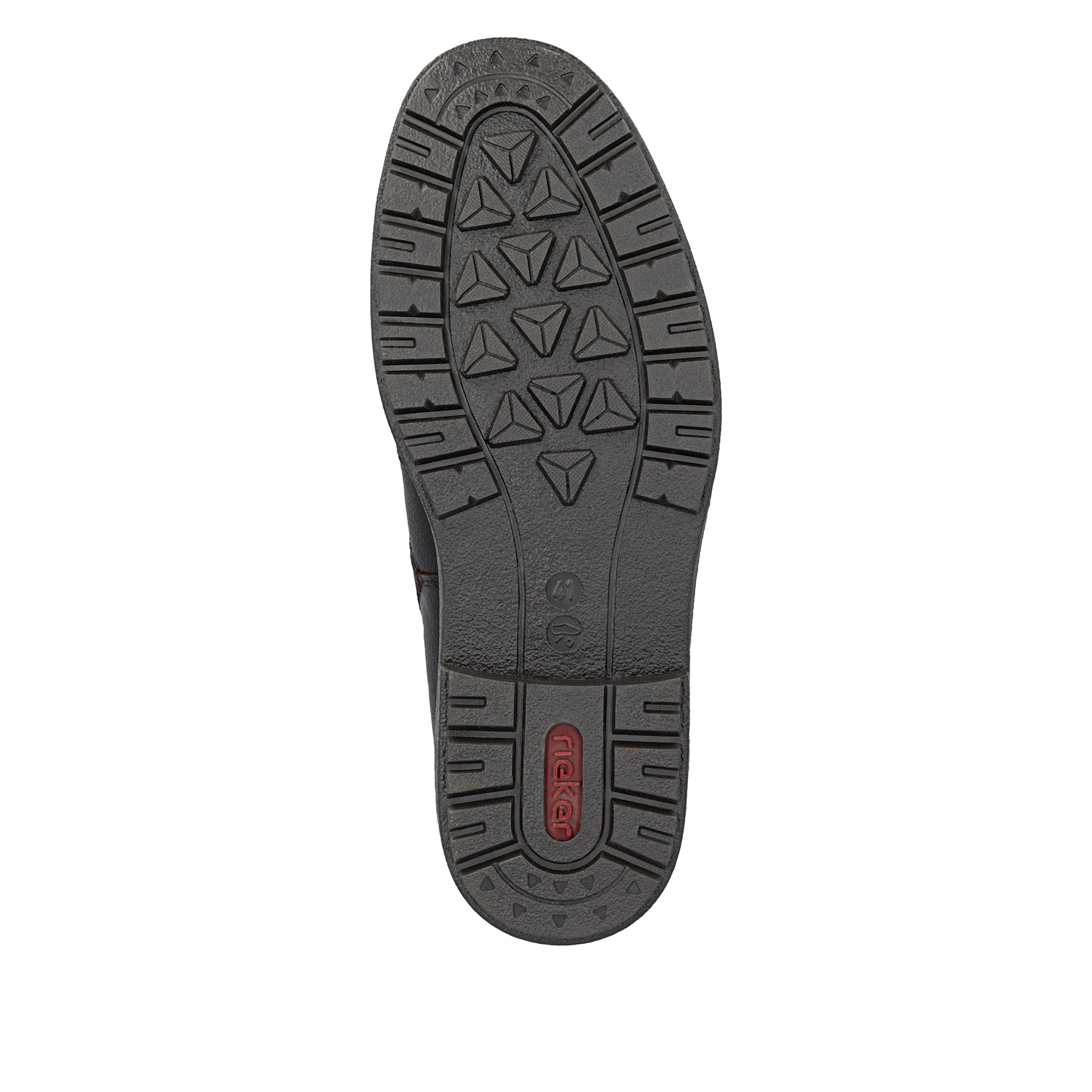 Kaffeebraune Rieker Herren Schnürstiefel 33121-25 mit Schnürung und Reißverschluss. Schuh Laufsohle