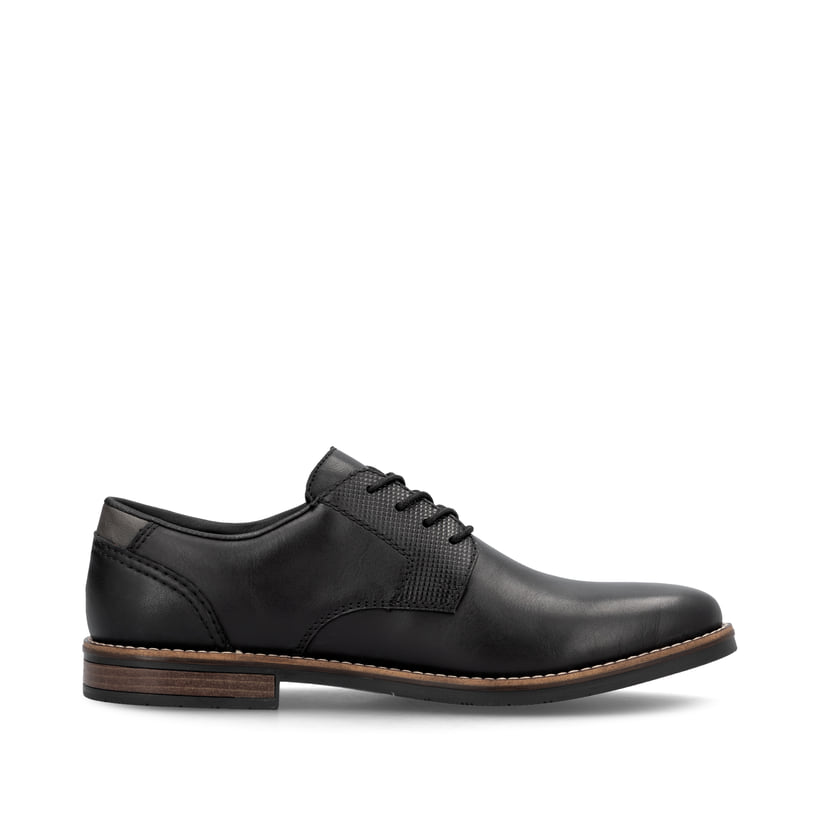 Schwarze Rieker Herren Schnürschuhe 13523-00 aus Glattleder. Schuh Innenseite.