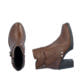 Dunkelbraune Rieker Damen Stiefeletten Y2567-22 aus Glattleder. Schuh von oben, liegend.