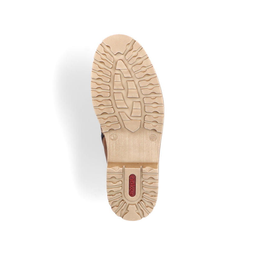 Braune Rieker Herren Schnürstiefel F3611-25 mit wasserabweisender TEX-Membran. Schuh Laufsohle.
