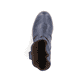 Pazifikblaue Rieker Damen Kurzstiefel 76584-14 mit modischer Kordel. Schuh von oben.