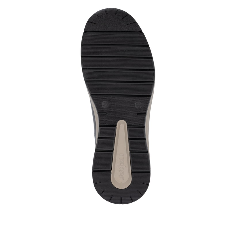 Mocassins Rieker marron pour femme N9553-25 avec option easy in facile. Semelle extérieure de la chaussure.