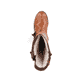 
Karamellbraune Rieker Damen Hochschaftstiefel Z4758-24 mit einer Profilsohle. Schuh von oben