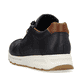 Blaue Rieker Herren Sneaker Low B0701-14 mit Reißverschluss sowie Komfortweite G. Schuh von hinten.