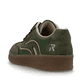 Grüne vegane Rieker Damen Sneaker Low M5512-54 mit einer Schnürung. Schuh von hinten.