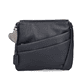Sac bandoulière Rieker H1005-02 en noir avec fermeture éclair et pendentif en forme de cÅ“ur. Face avant.
