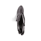 Brombeerfarbene Rieker Damen Hochschaftstiefel 96059-90 mit floralem Aufdruck. Schuh von oben.