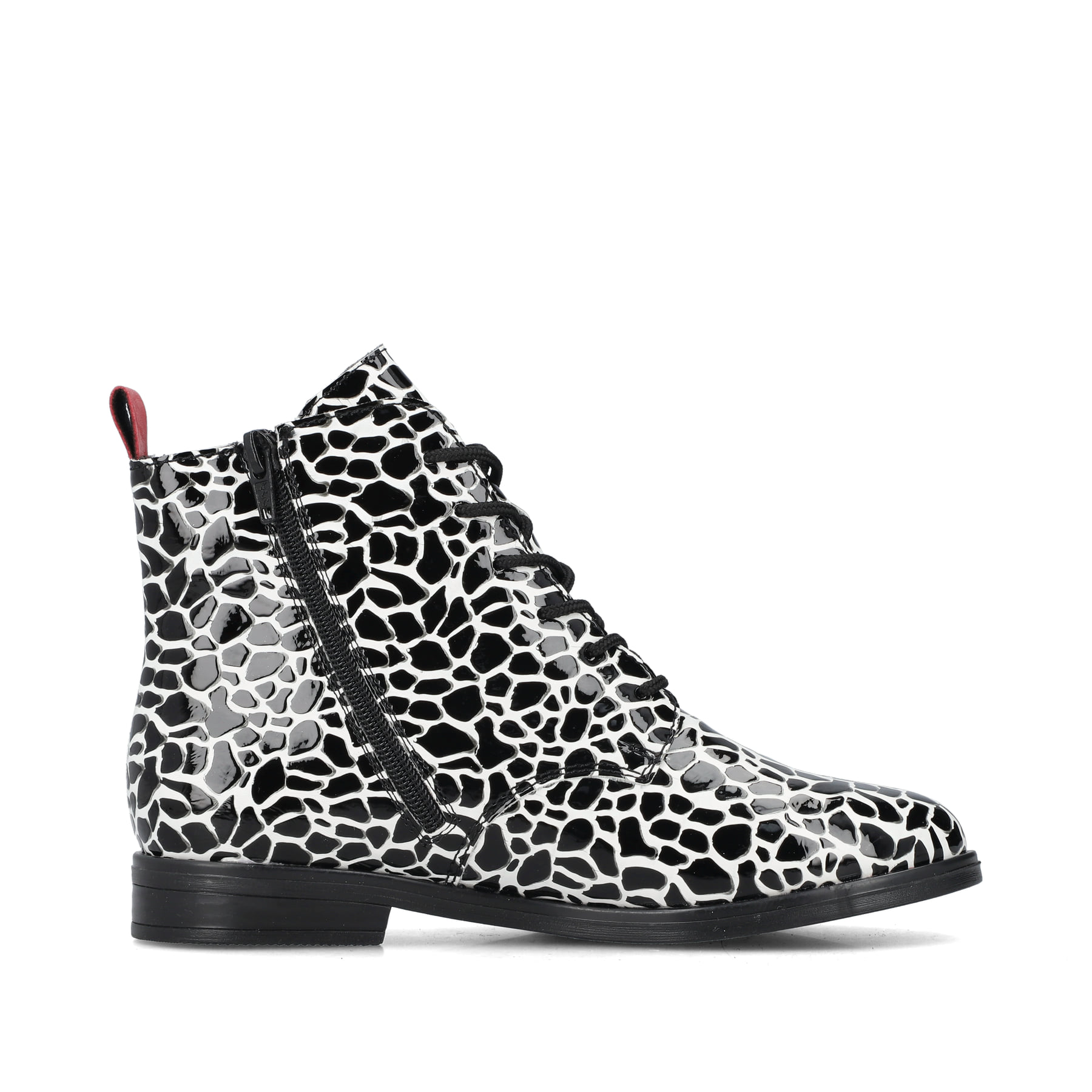 Blaugraue Rieker Damen Kurzstiefel 45980-14 mit einer schockabsorbierenden Sohle. Schuh Innenseite