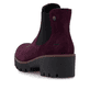 Dunkelrote Rieker Damen Chelsea Boots 79265-30 aus Rauleder mit einem Gummizug. Schuh von oben.