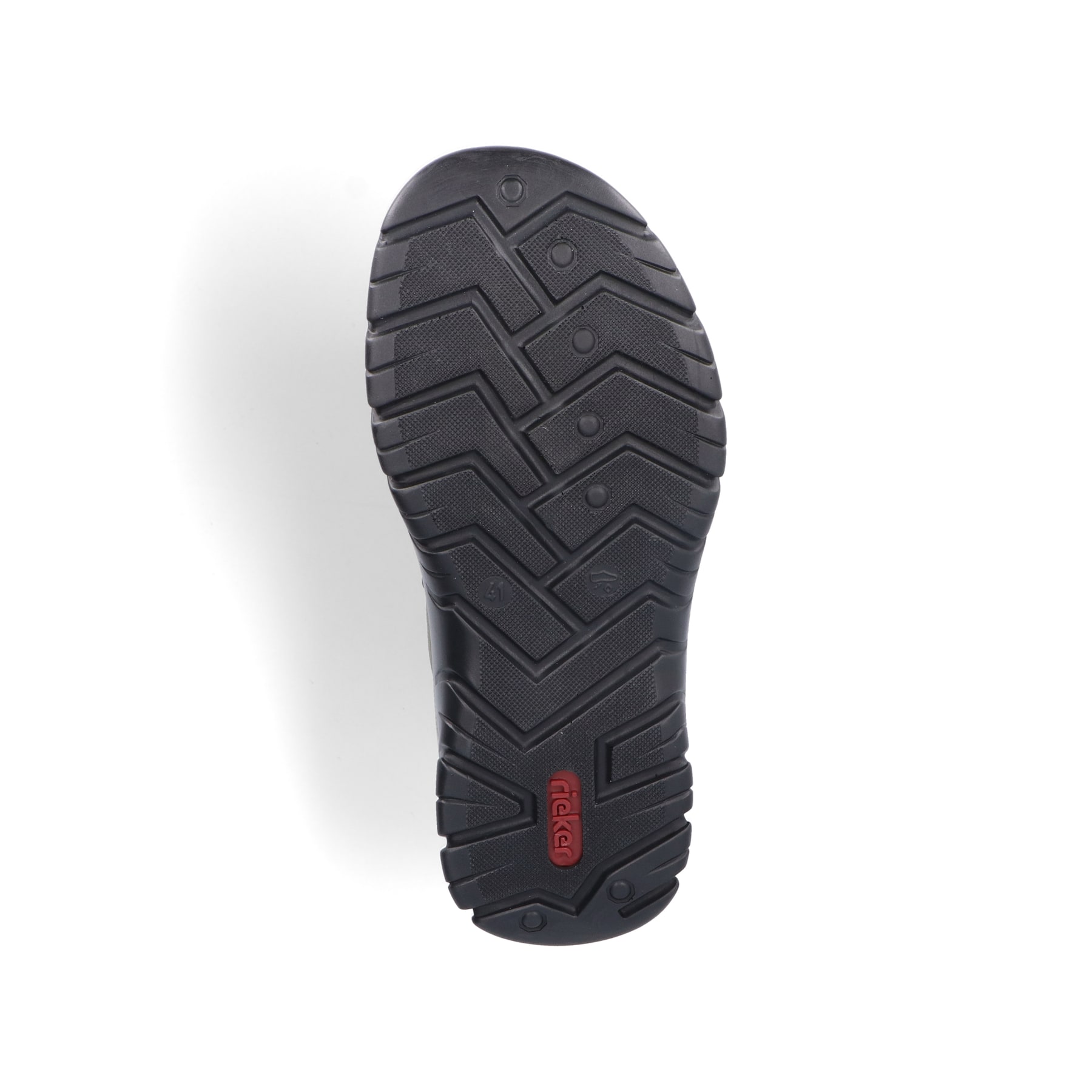 Grüne Rieker Herren Trekkingsandalen 26761-54 mit einem Klettverschluss. Schuh Laufsohle.