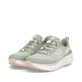 Grüne Rieker Sport Damen Sneaker Low W4300-52. Schuhpaar seitlich schräg.