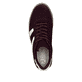 Baskets basses Rieker rouges pour femme M7601-30 avec lacets. Semelle extérieure de la chaussure.