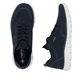 Blaue Rieker Herren Sneaker Low B6600-14 mit Schnürung sowie Komfortweite G 1/2. Schuh von oben, liegend.