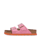Rosane Rieker Damen Pantoletten V3190-31 aus Rauleder mit Schnallen. Schuh Außenseite.