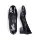 
Glanzschwarze Rieker Damen Pumps 49260-02 mit einer Profilsohle mit Blockabsatz. Schuhpaar von oben.