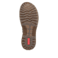 Schwarze Rieker Damen Schnürstiefel 53602-00 mit einem Reißverschluss. Schuh Laufsohle.